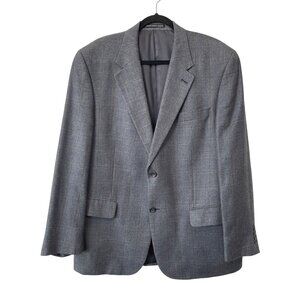 S Cohen Montreal Blazer Jacket 44 Reg Grey Wool Blend Classic Fit Professional